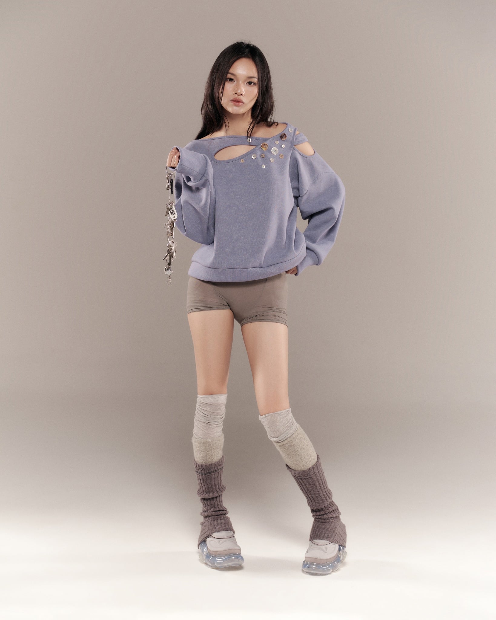 Charo Sweater (Purple Blue) — Bunnyhill