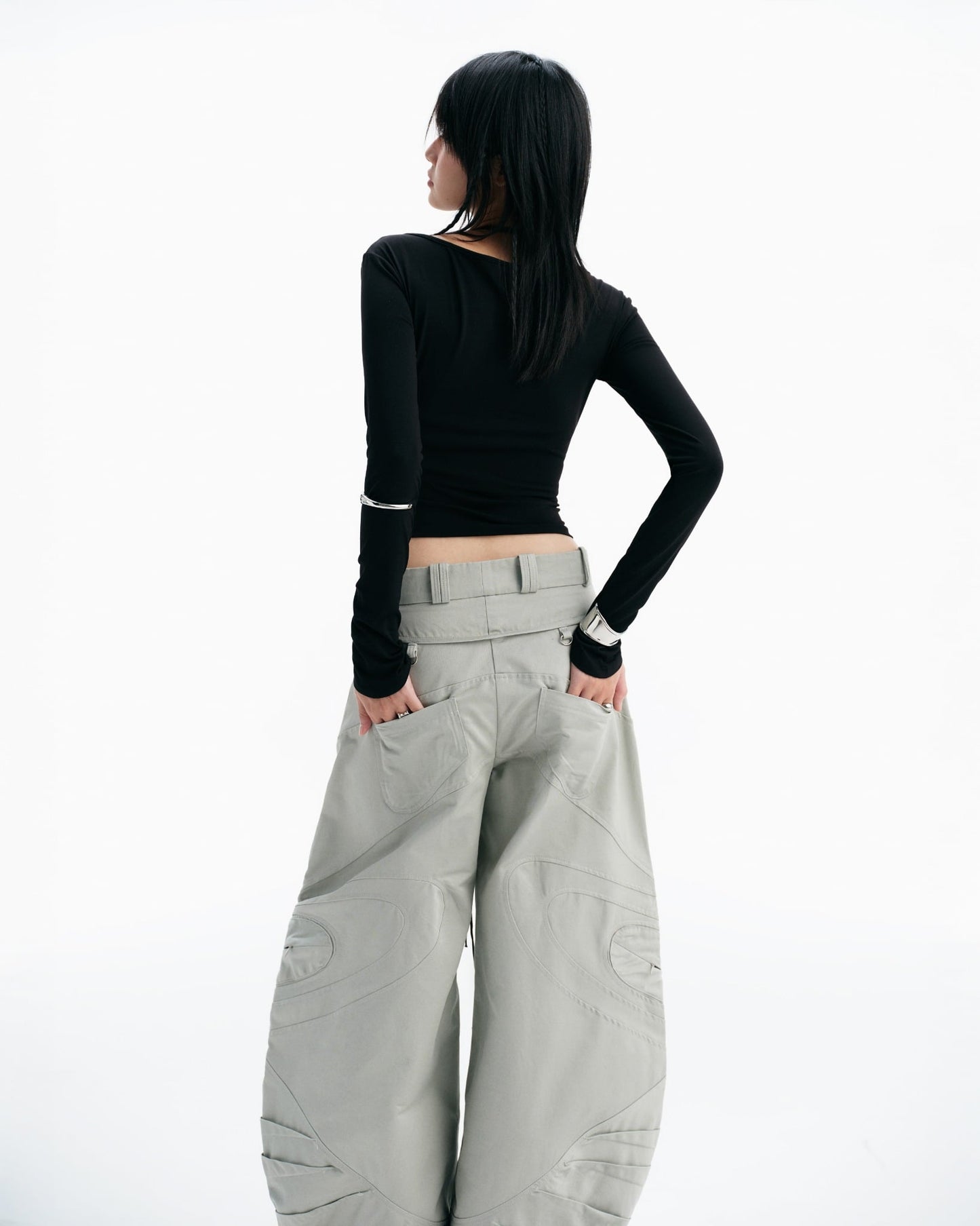 Bisou Long Sleeve Top (Black) — Bunnyhill