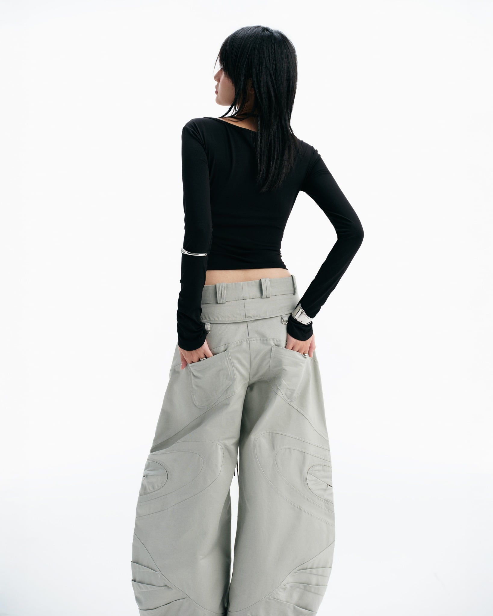 Bisou Long Sleeve Top (Black) — Bunnyhill