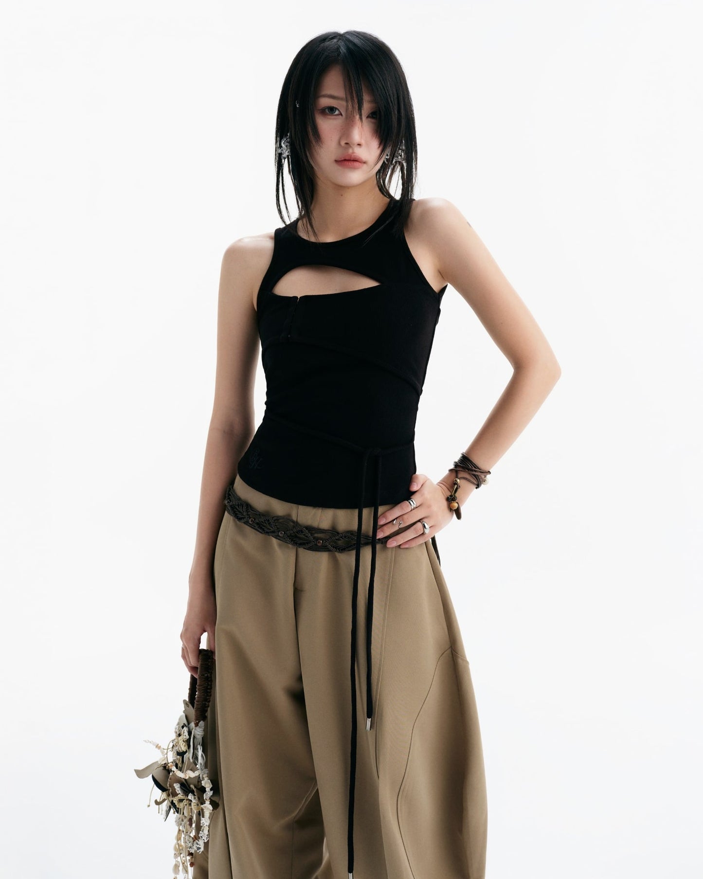 Conrad Sleeveless Top (Black) — Bunnyhill