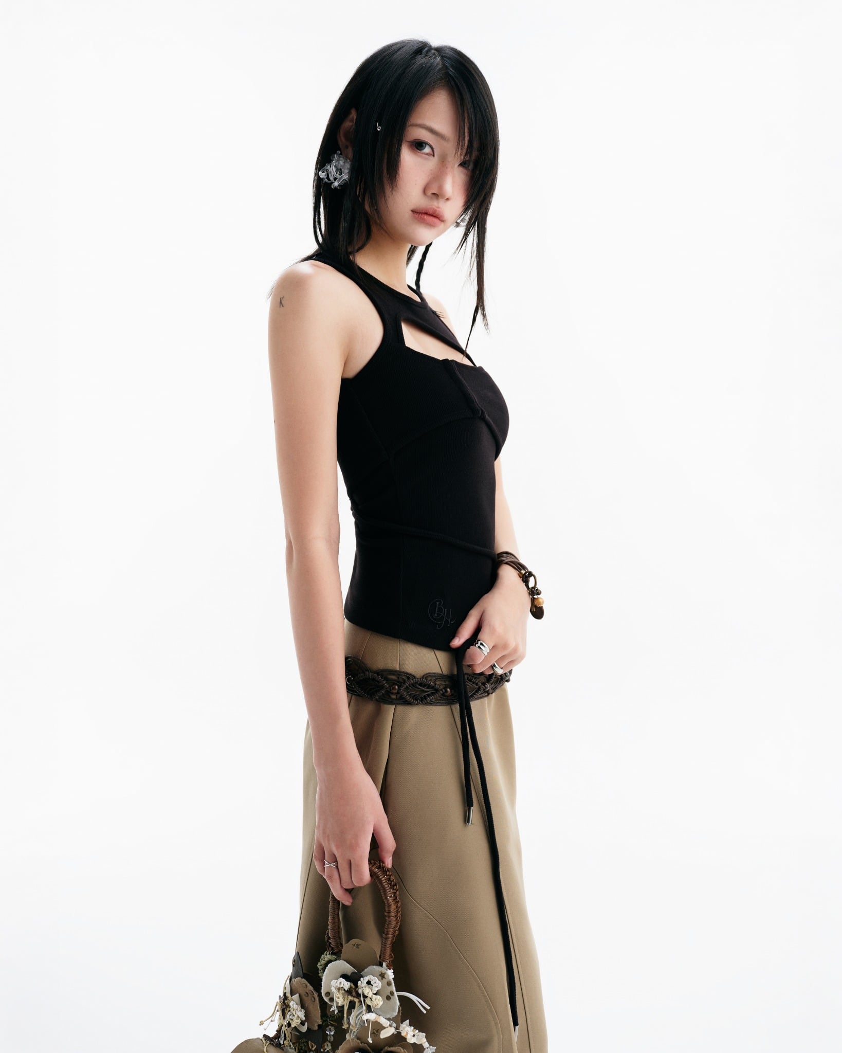 Conrad Sleeveless Top (Black) — Bunnyhill