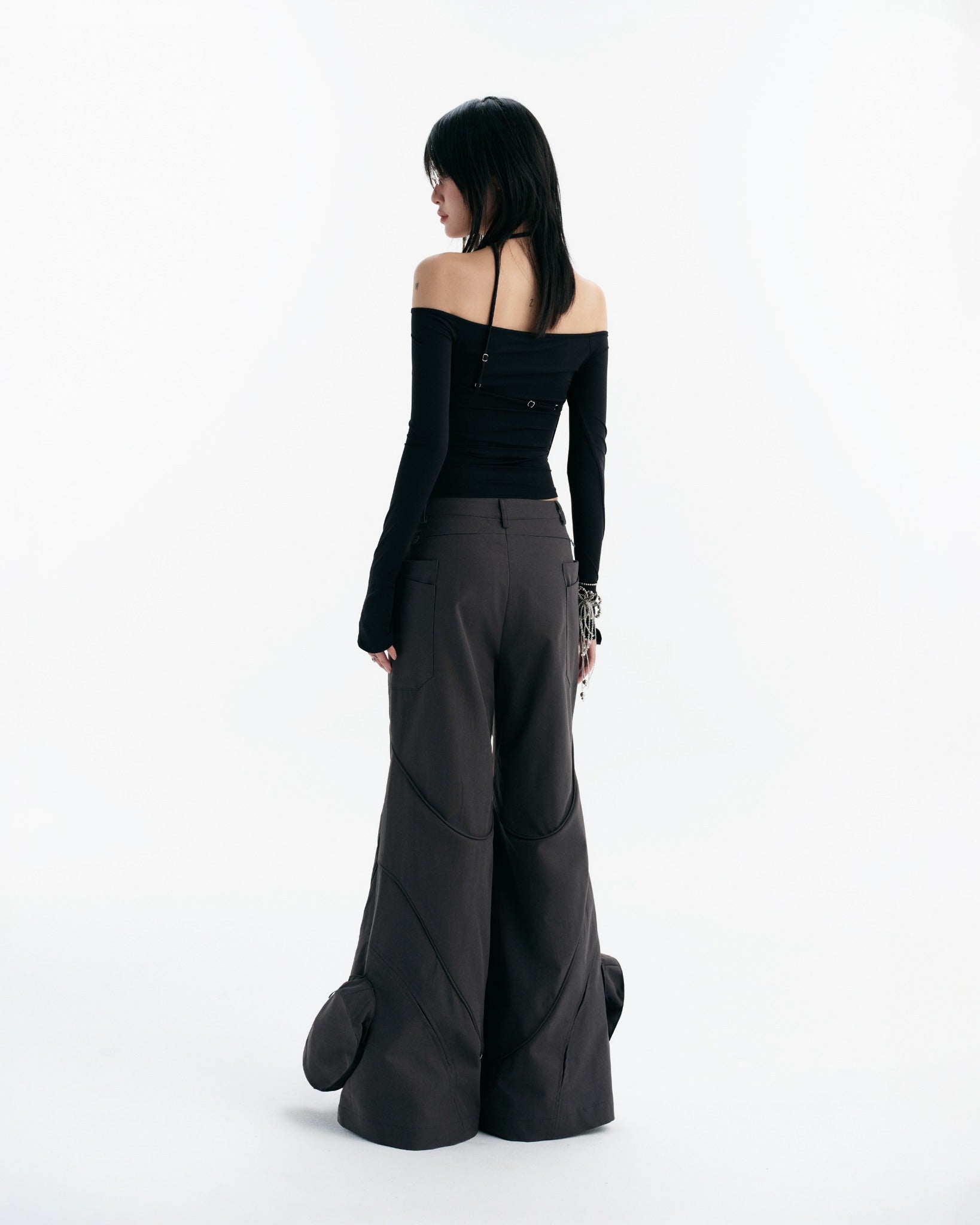 Melvin Long Sleeve Top (Black) — Bunnyhill