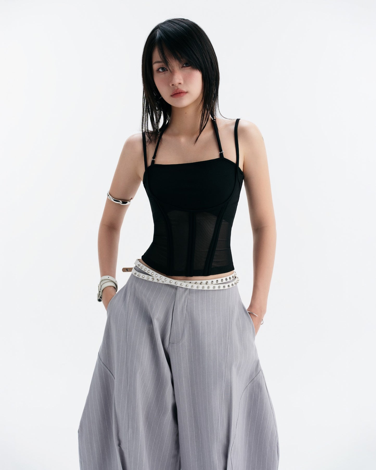 Melios Mesh Top (Black) — Bunnyhill