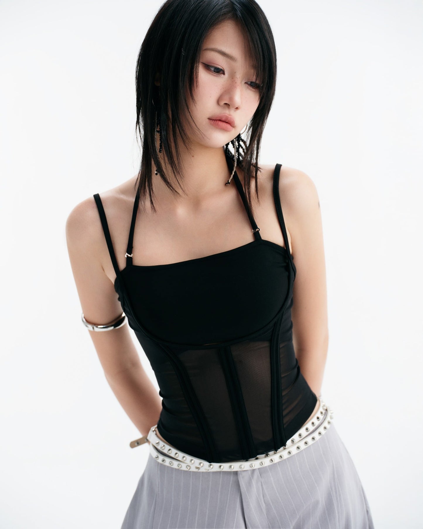 Melios Mesh Top (Black) — Bunnyhill