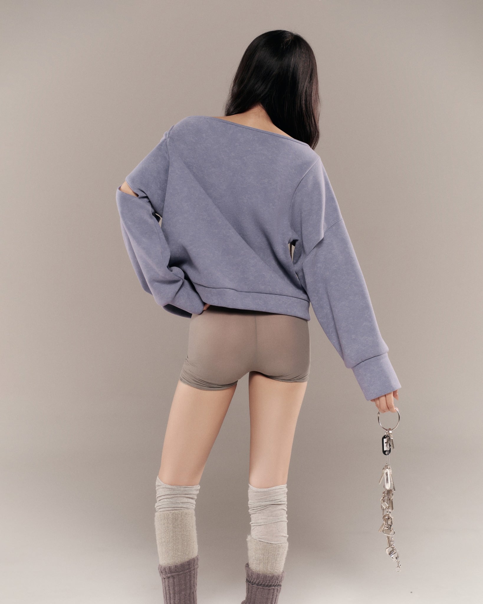 Charo Sweater (Purple Blue) — Bunnyhill