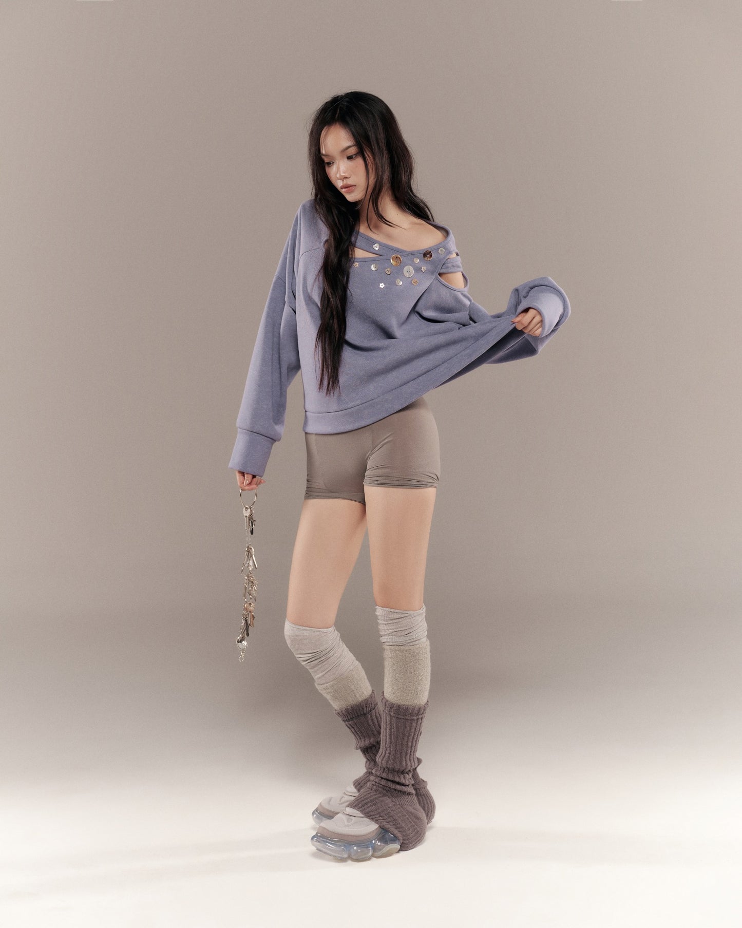 Charo Sweater (Purple Blue) — Bunnyhill