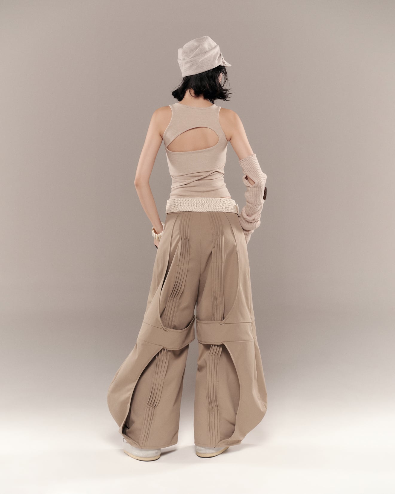 Conrad Sleeveless Top (Sand Beige) — Bunnyhill