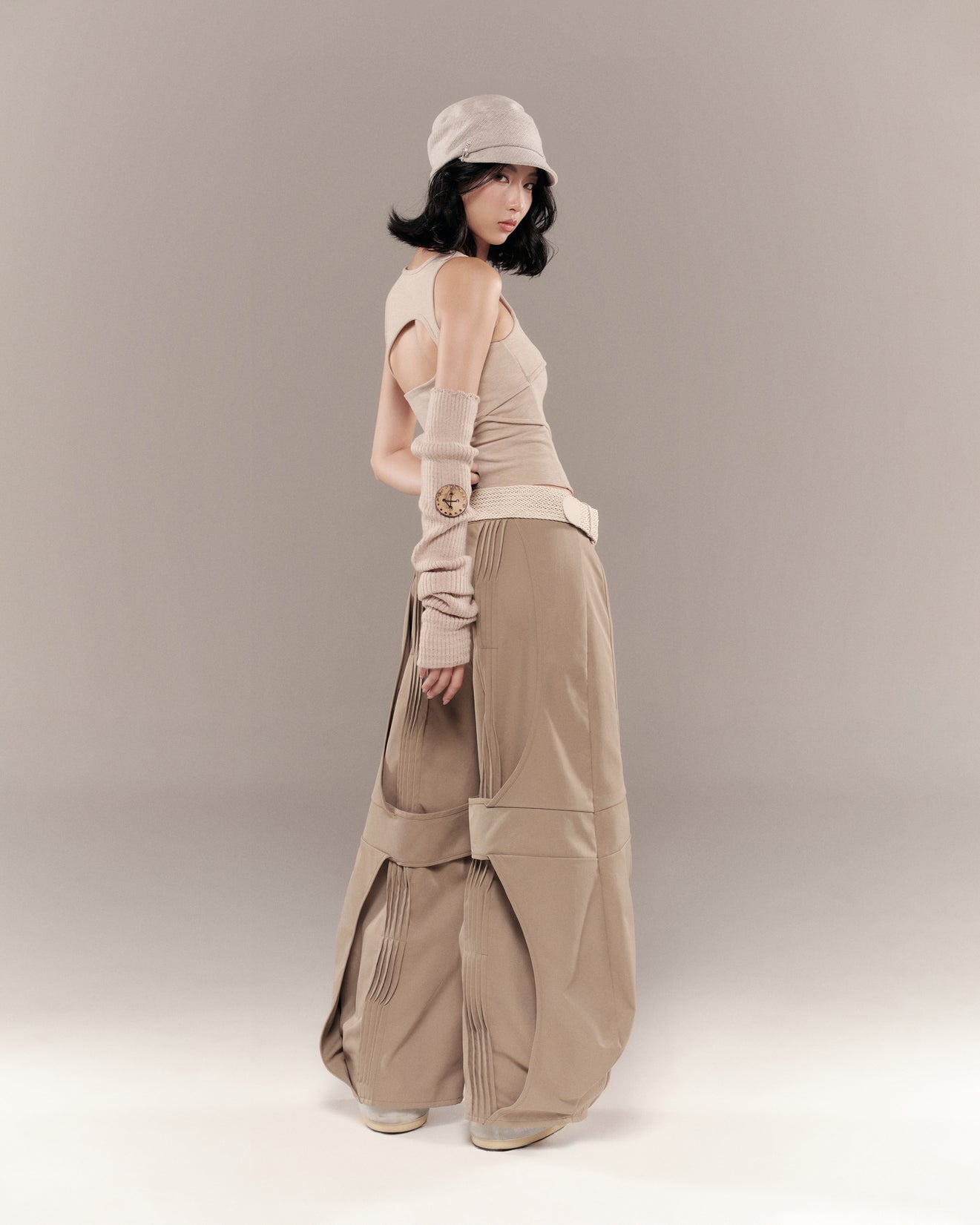 Conrad Sleeveless Top (Sand Beige) — Bunnyhill