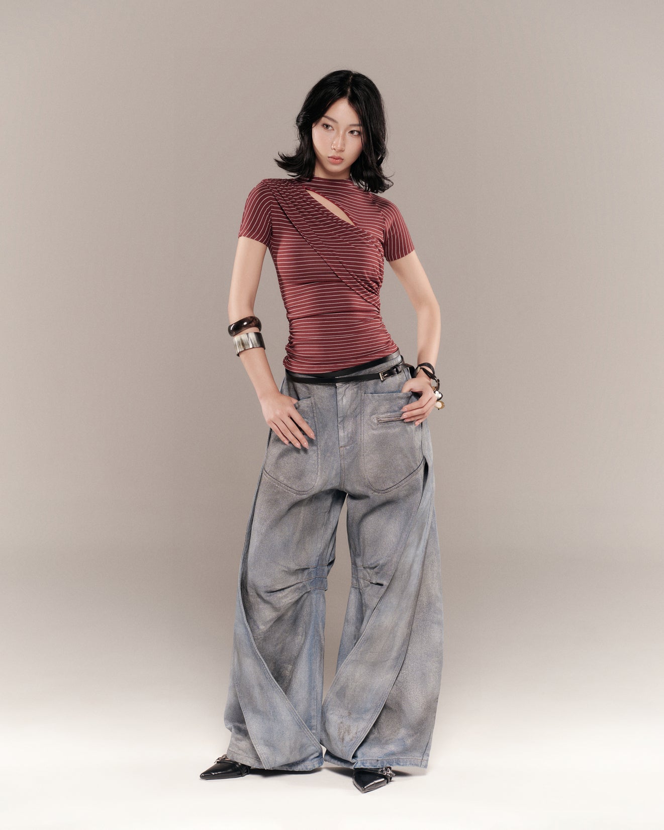 Monty Top (Red Stripes) — Bunnyhill