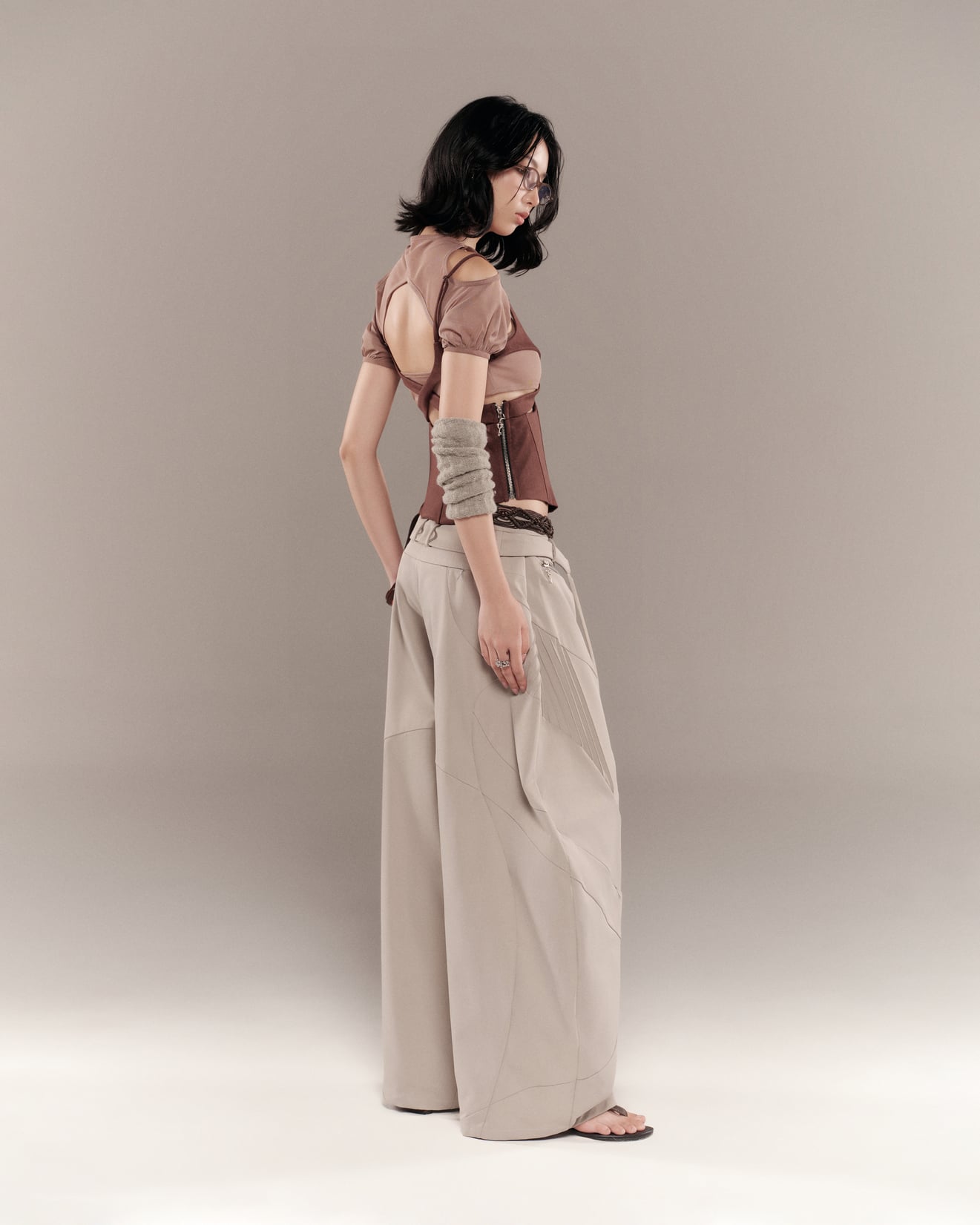 Charmesh Top (Brown) — Bunnyhill