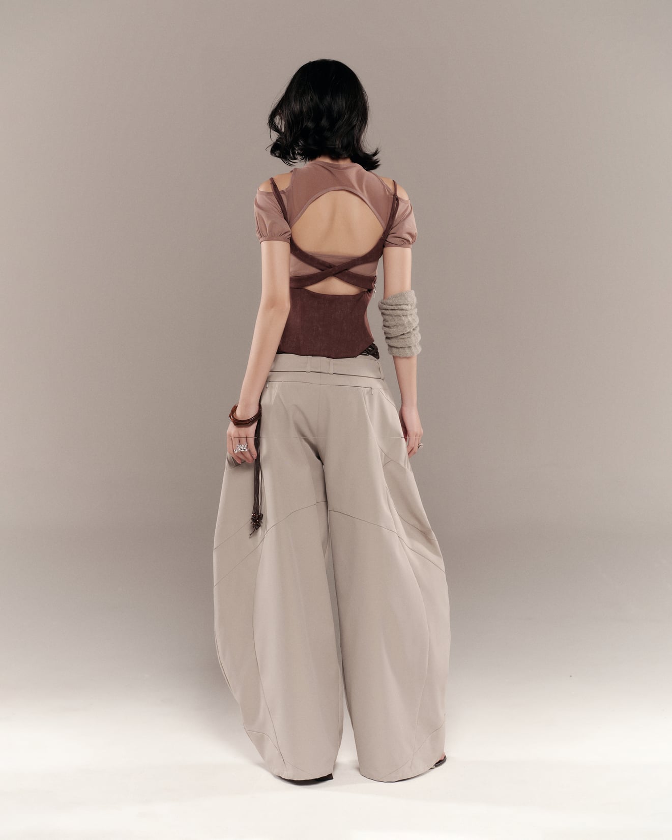 Charmesh Top (Brown) — Bunnyhill