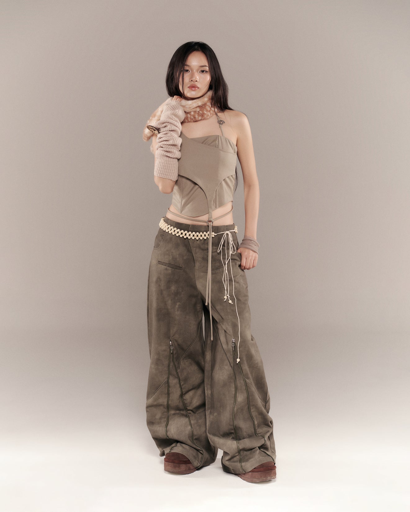 Lullaby Halter Top (Moss Green) — Bunnyhill