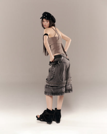 GASMIRA SHORTS GREY WASH | Bunnyhill 短褲 Shorts