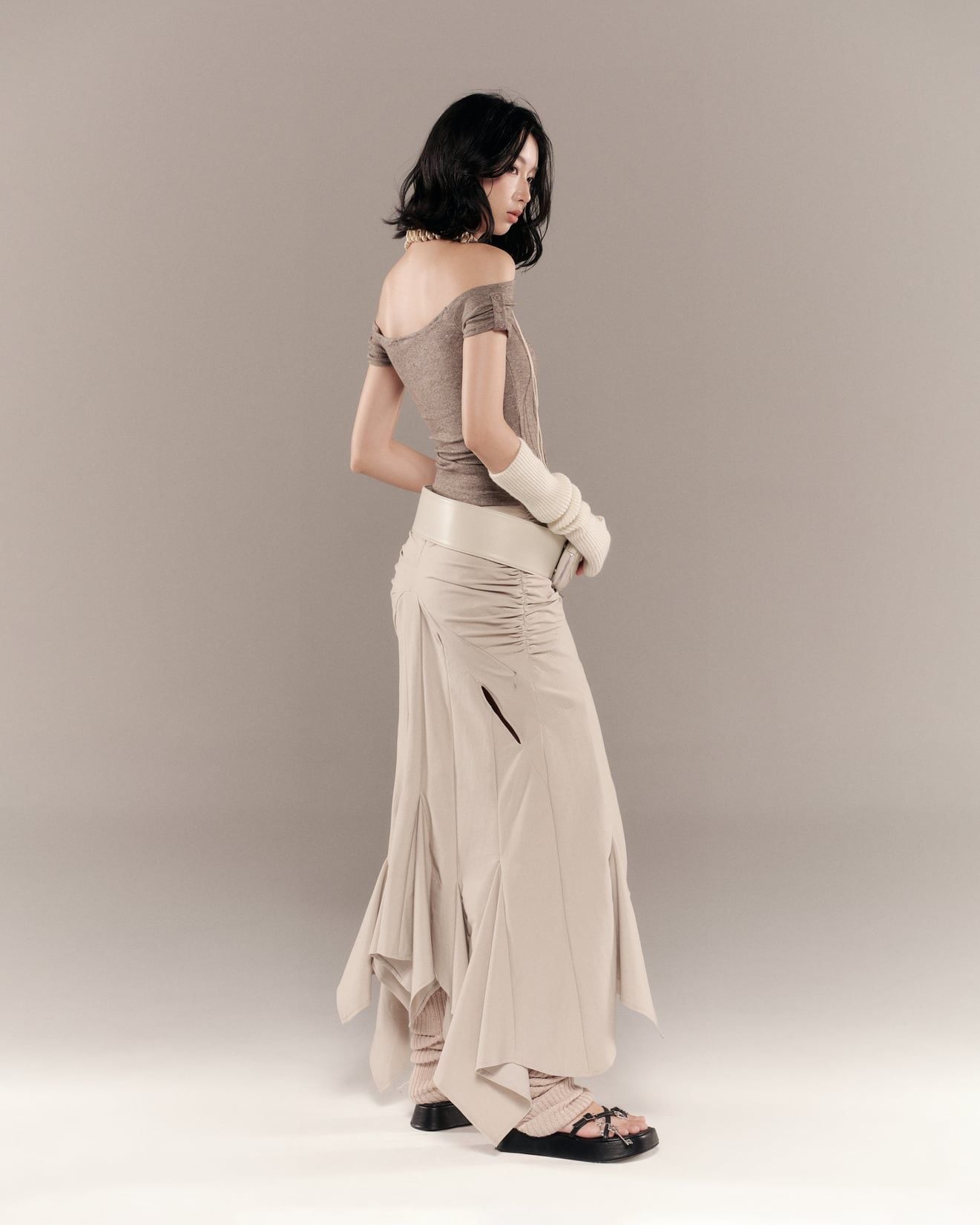 SHANNON SKIRT BEIGE | Bunnyhill 裙子 Skirt