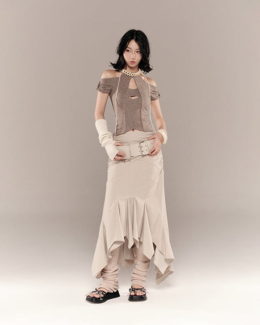 Bunnyhill Shannon 半截裙，米色
