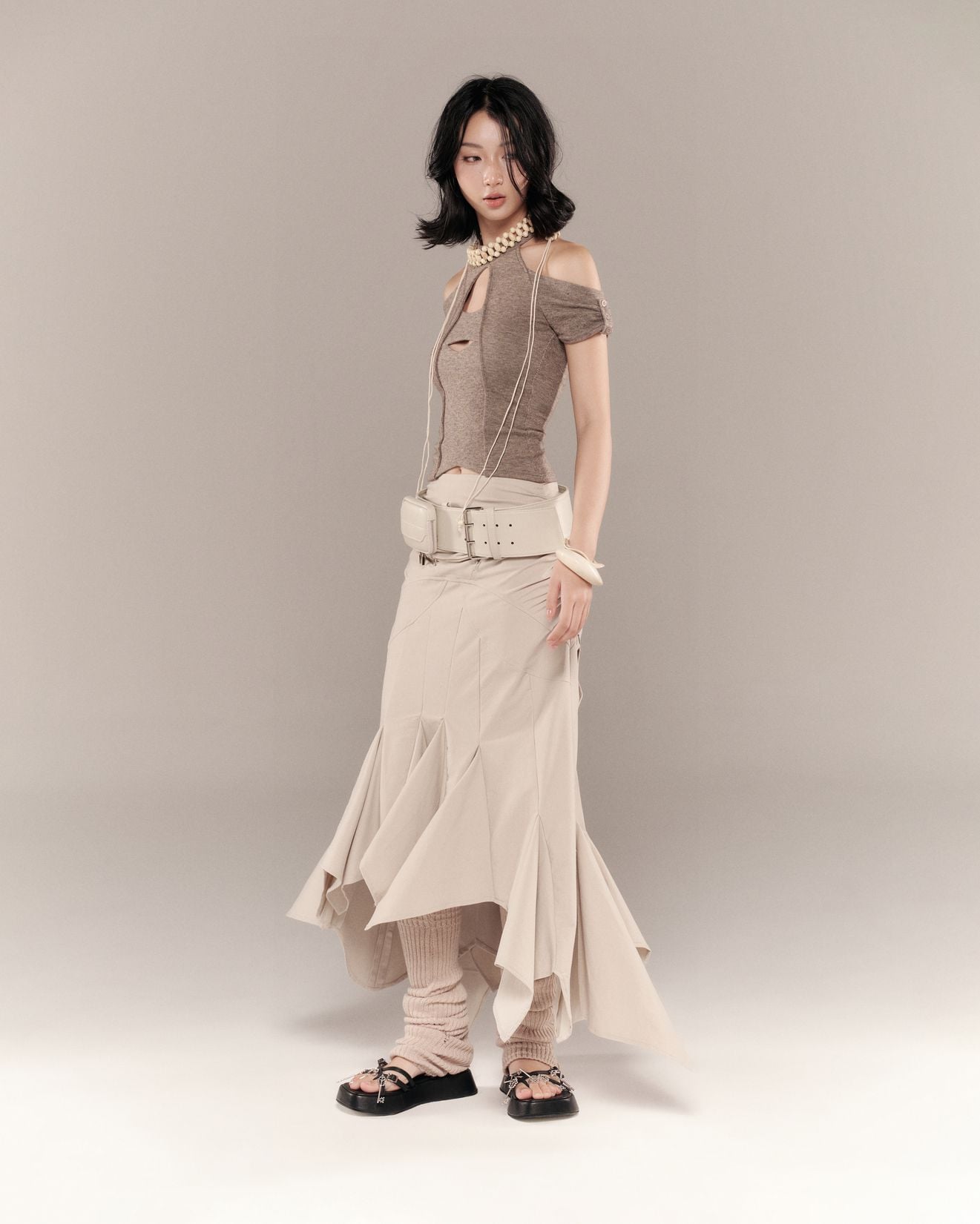 SHANNON SKIRT BEIGE | Bunnyhill 裙子 Skirt