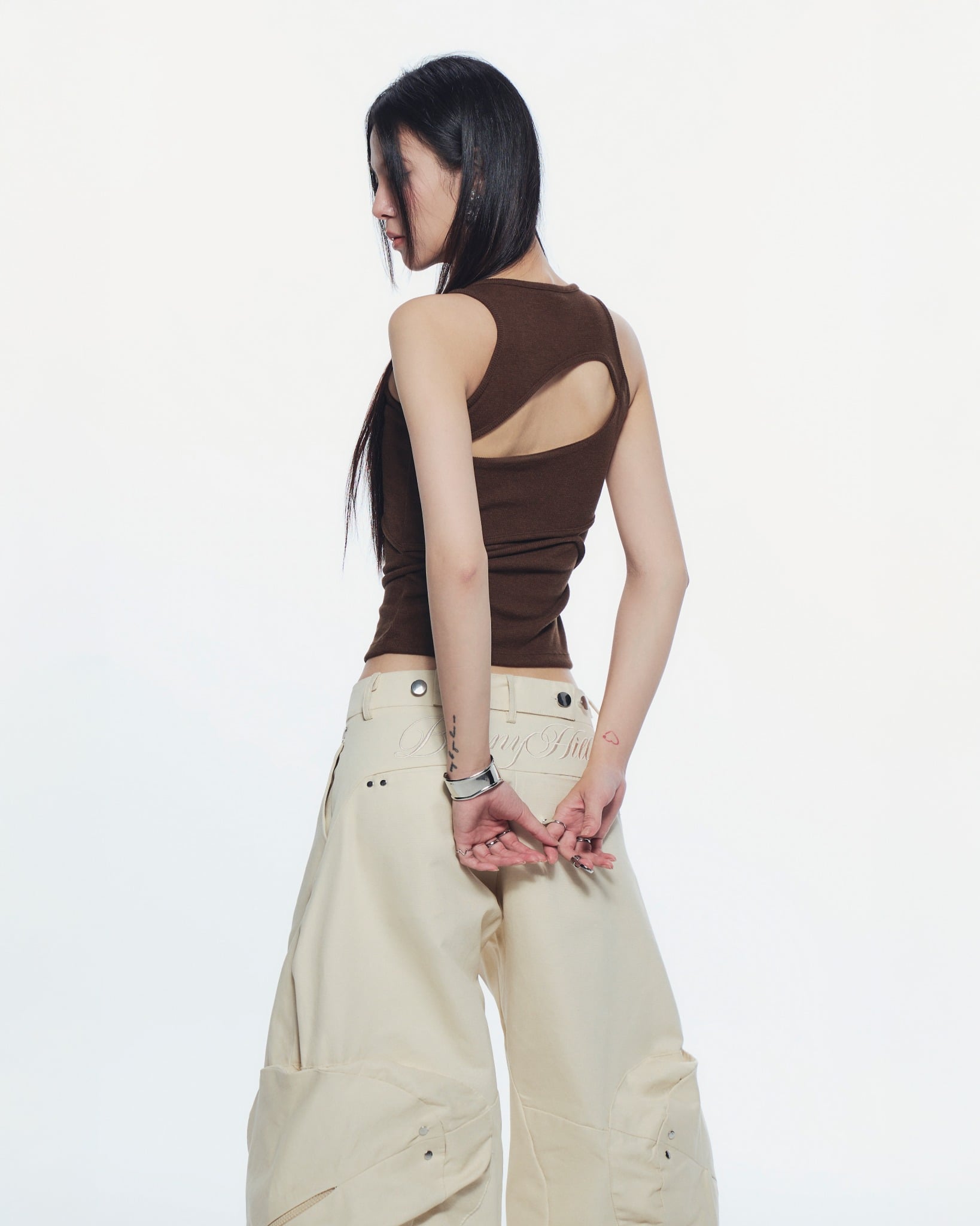 Conrad Sleeveless Top (Brown) — Bunnyhill