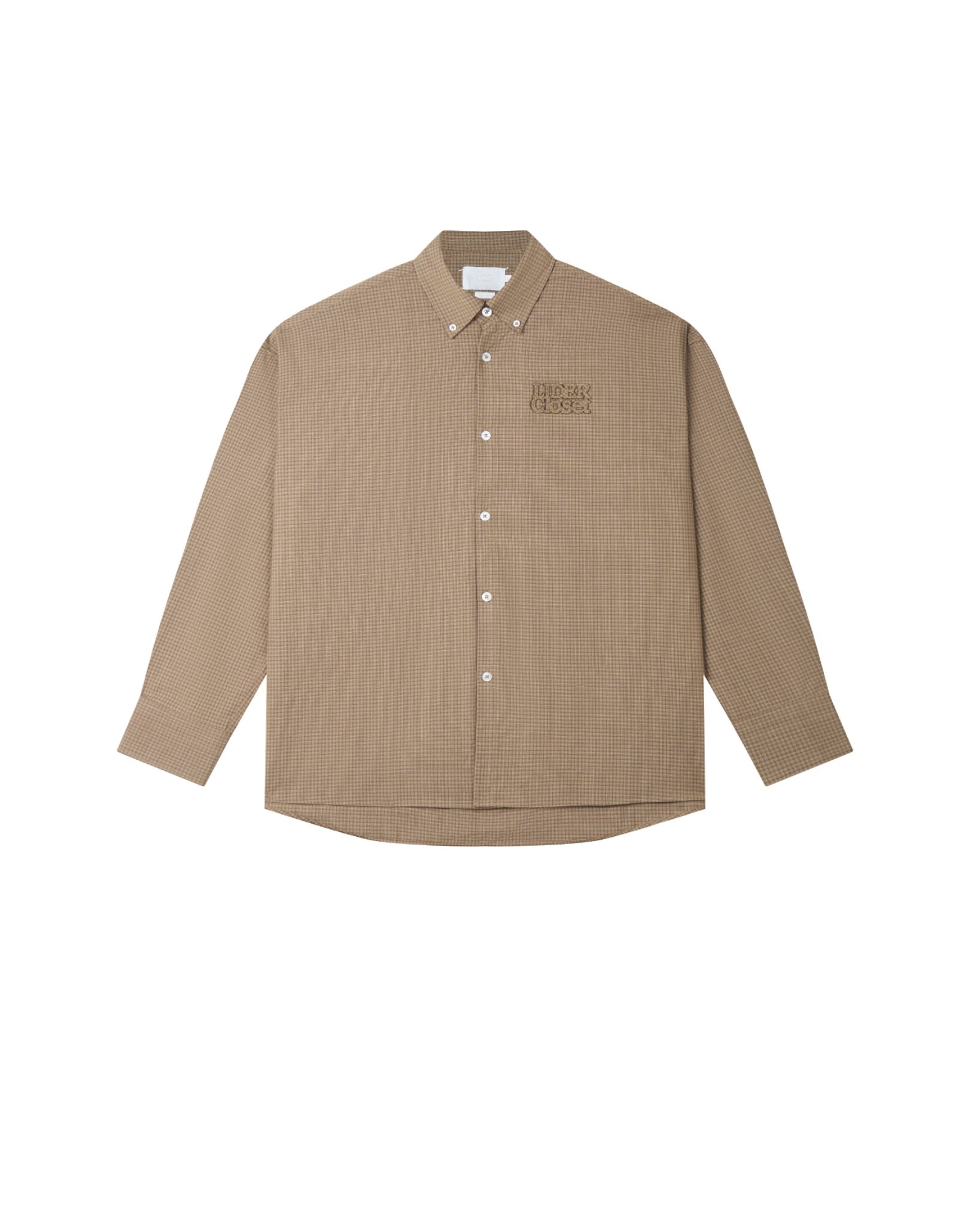 Lider LAIDBACK CHECK SHIRT - Still Sand 恤衫