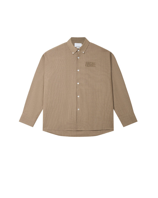 Lider LAIDBACK CHECK SHIRT - Still Sand 恤衫