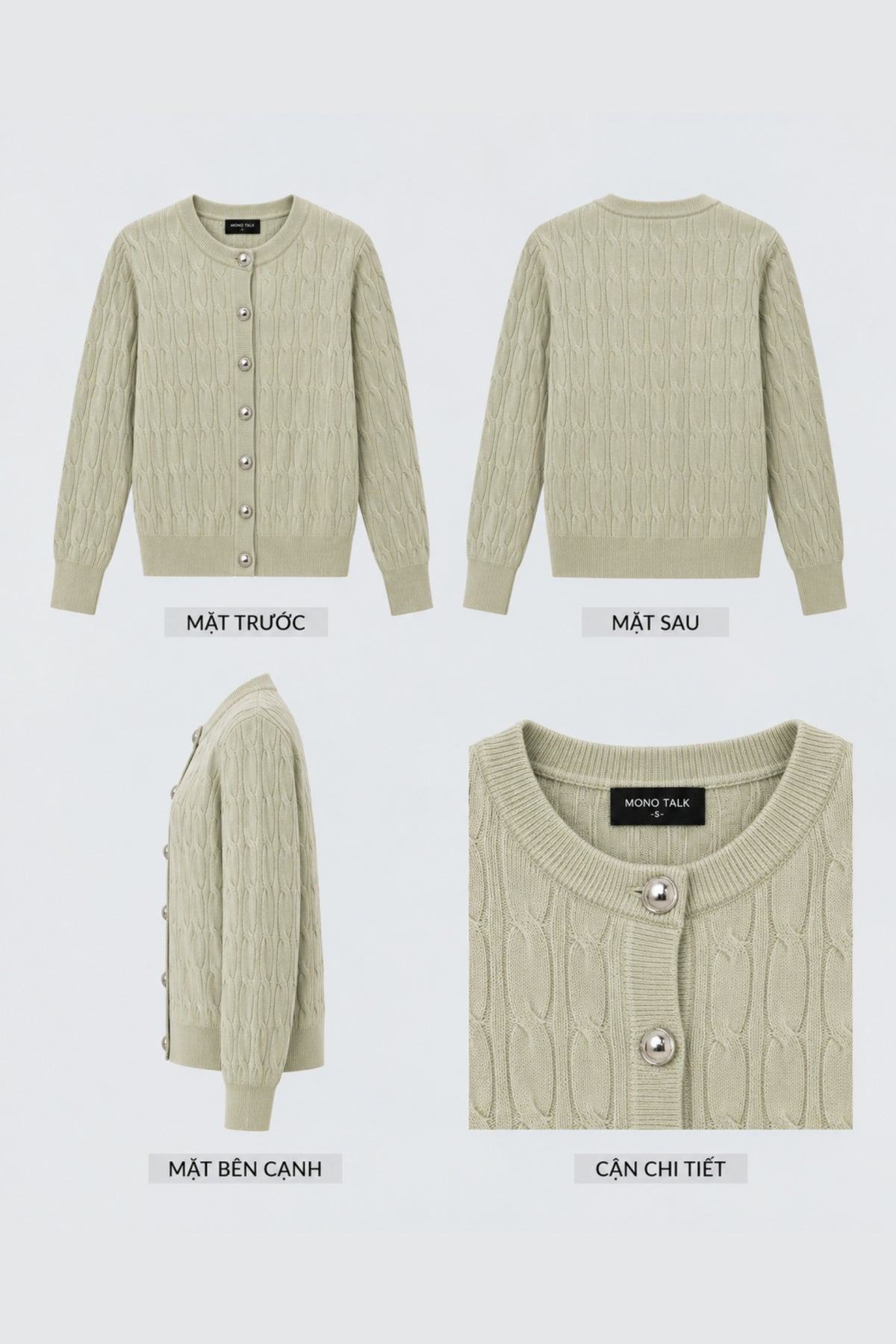 Mono Talk The Cable Cardigan 針織外套 5