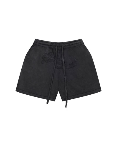 Lider OUTSIDER SWEATSHORTS - Washed Black 衛短褲