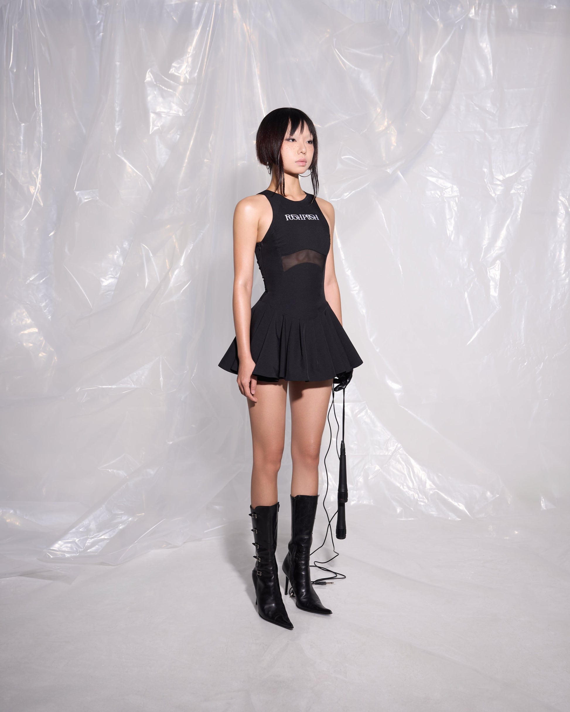 CRYSTALLINE MINI DRESS