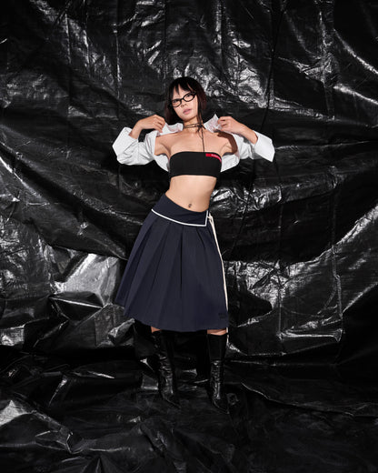 PUFFBALL CROP SHIRT