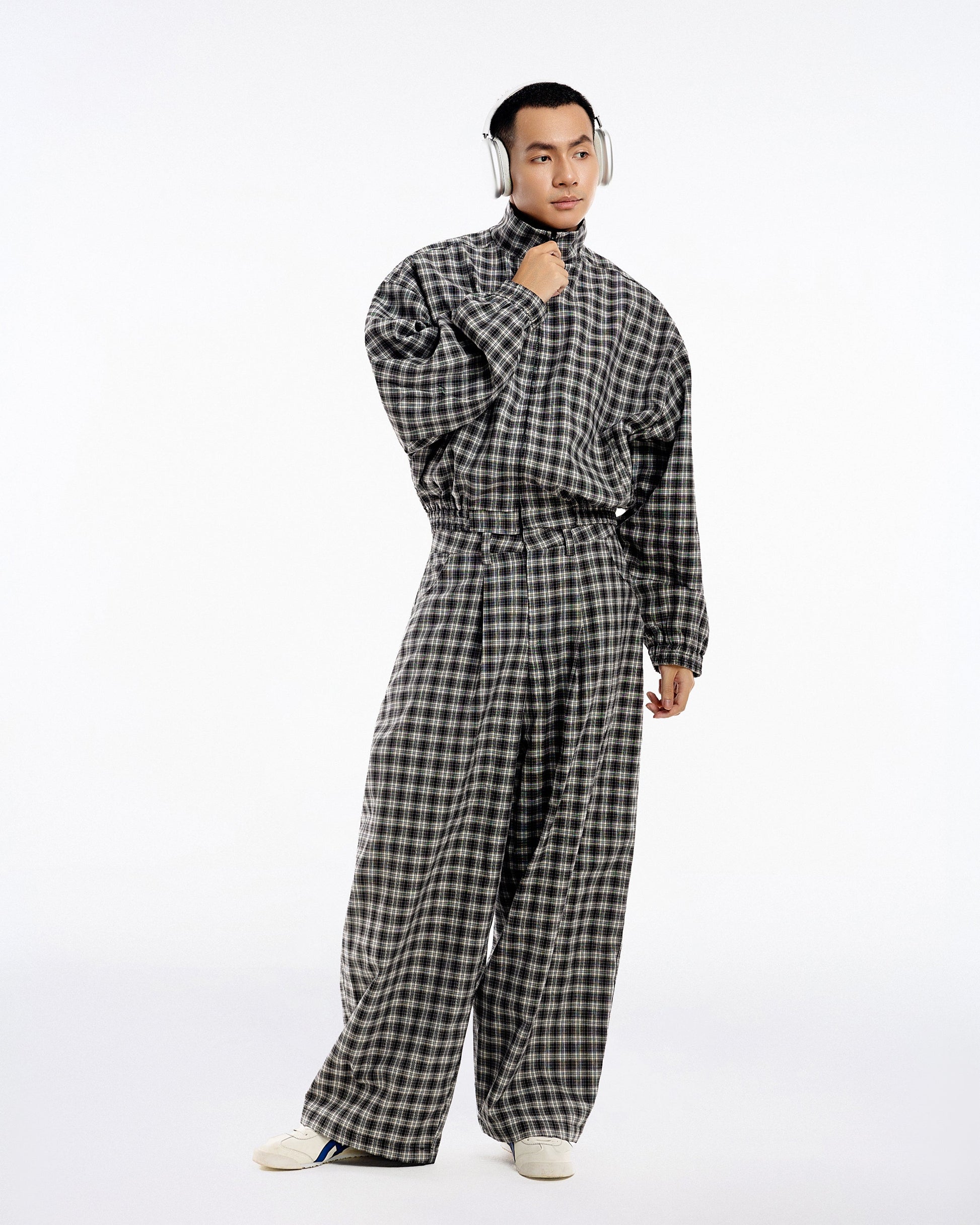 Gingham Wide Pants
