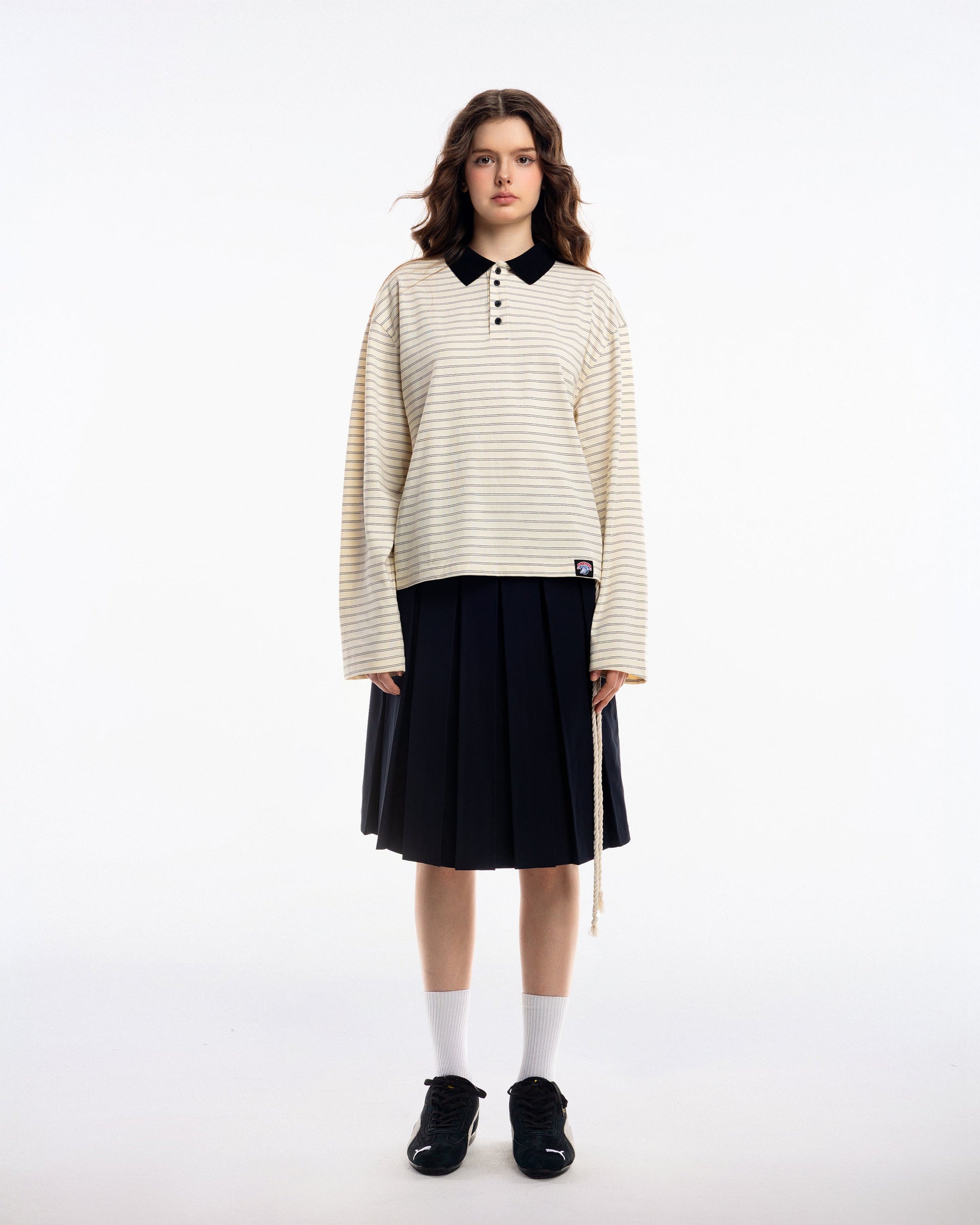 NOA Striped Polo Tee