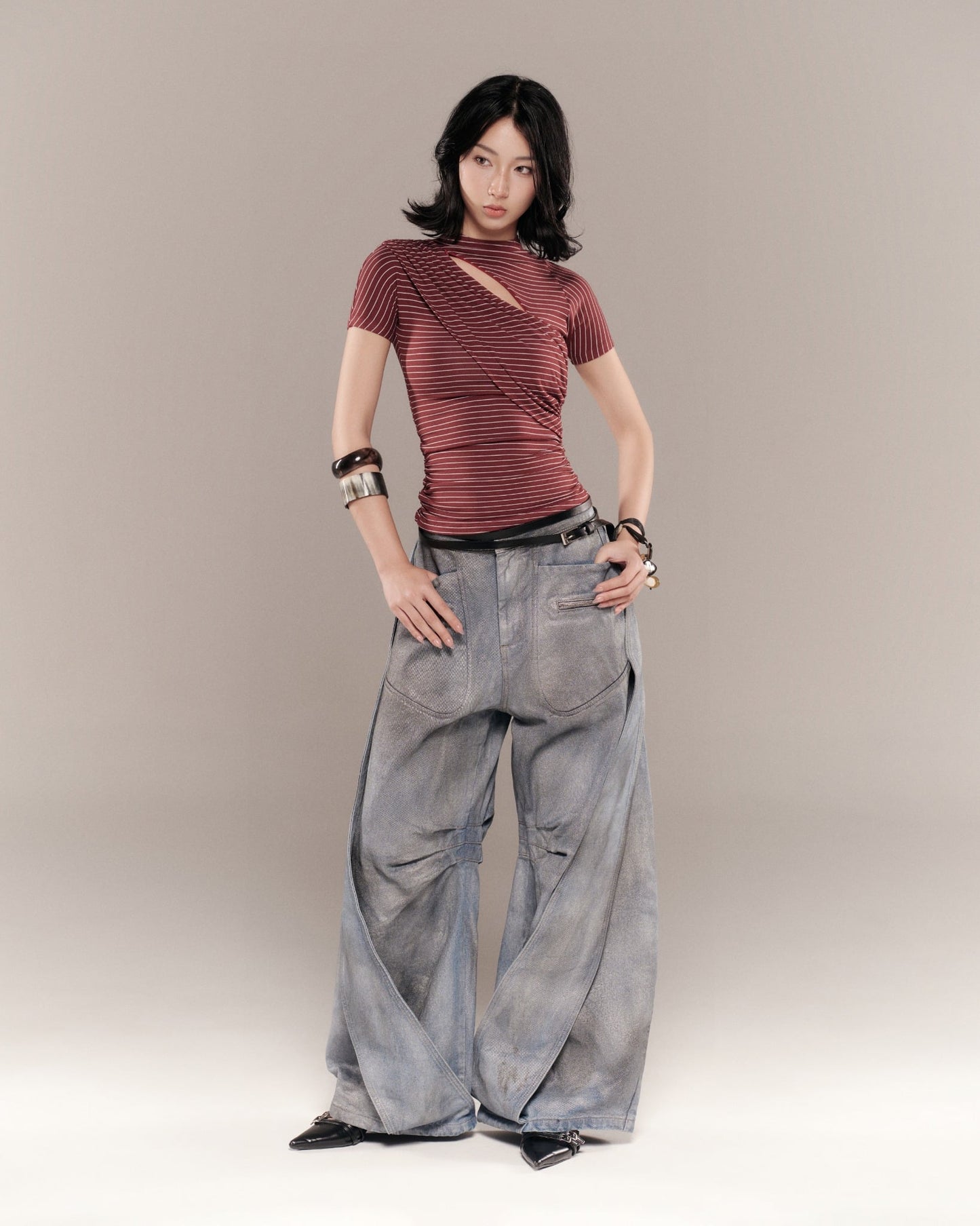 ARCHER PANTS VER JEAN GREY WASH | Bunnyhill 褲子 Pants