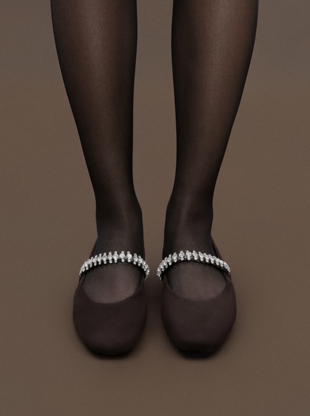 Floralpunk Diana Ballerina Flats - Suede Brown 平底鞋 4