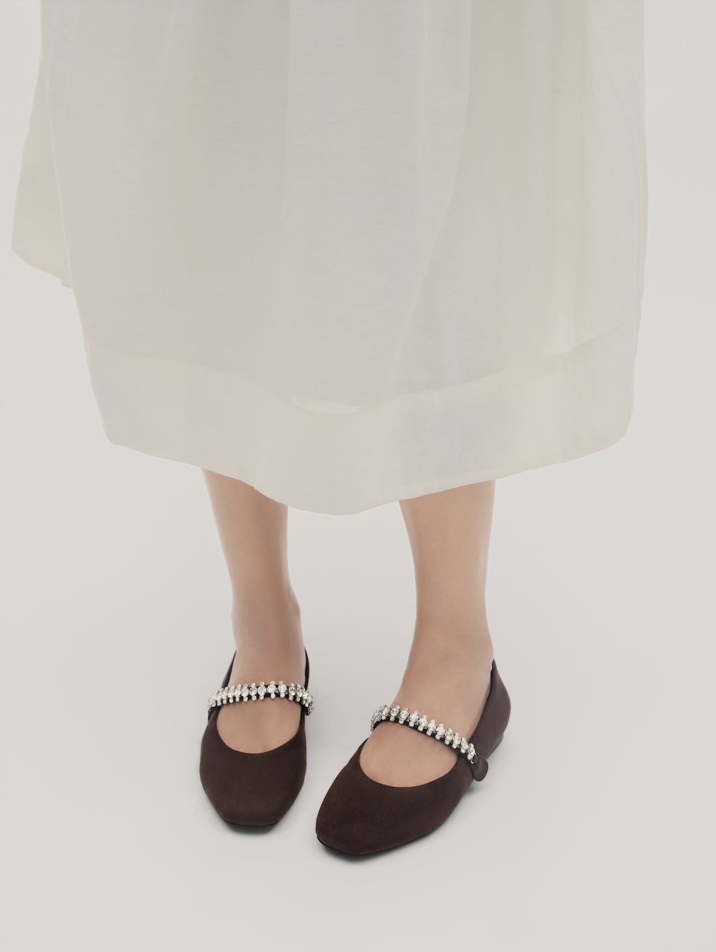 Floralpunk Diana Ballerina Flats - Suede Brown 平底鞋 3